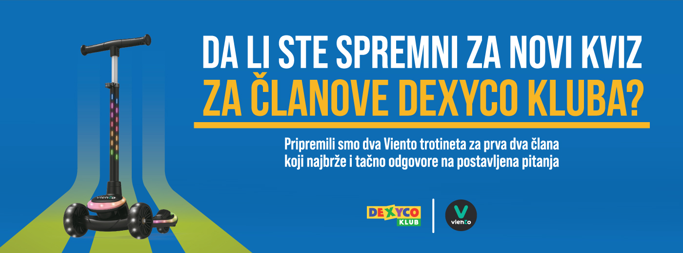 Najava nagradnog kviza za  članove Dexyco kluba