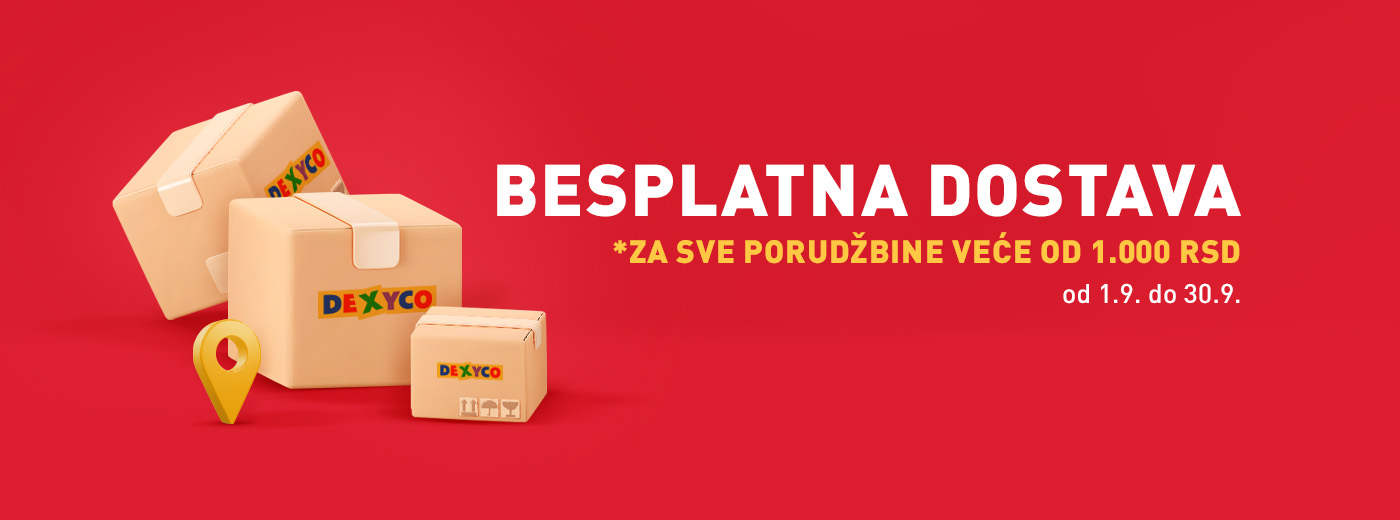 Besplatna dostava SEPTEMBAR