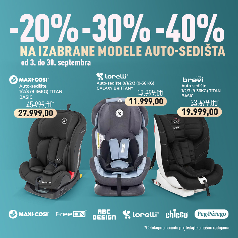 Auto sedišta na akciji