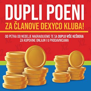 Dupli poeni, samo ovaj vikend!