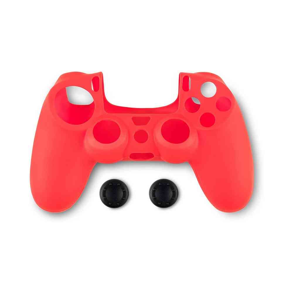 SPARTAN GEAR CONTROLLER SILICON SKIN COVER & THUMB GRIPS RED 