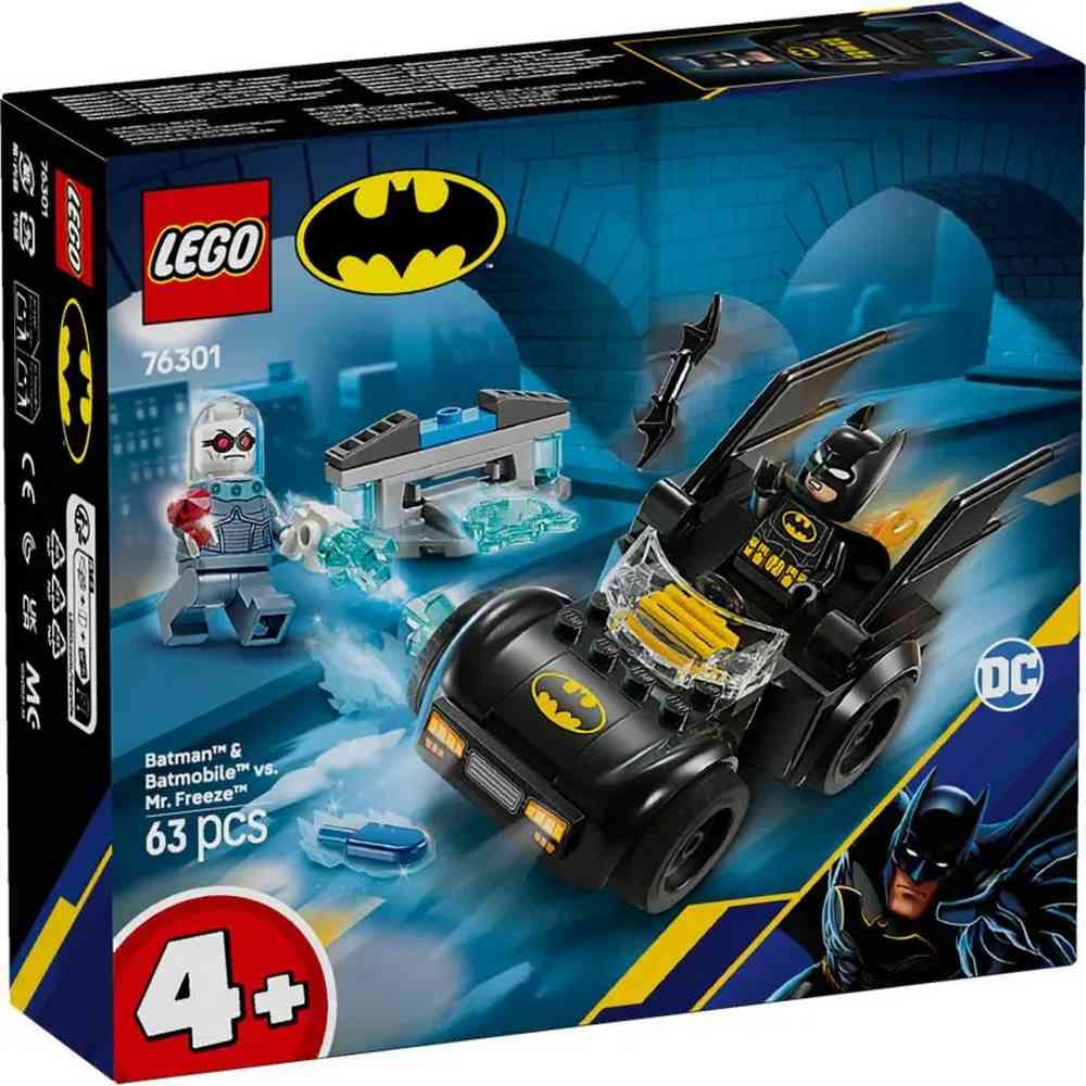 LEGO SUPER HEROES BATMAN  AND  BATMOBILE VS MR FREEZE 