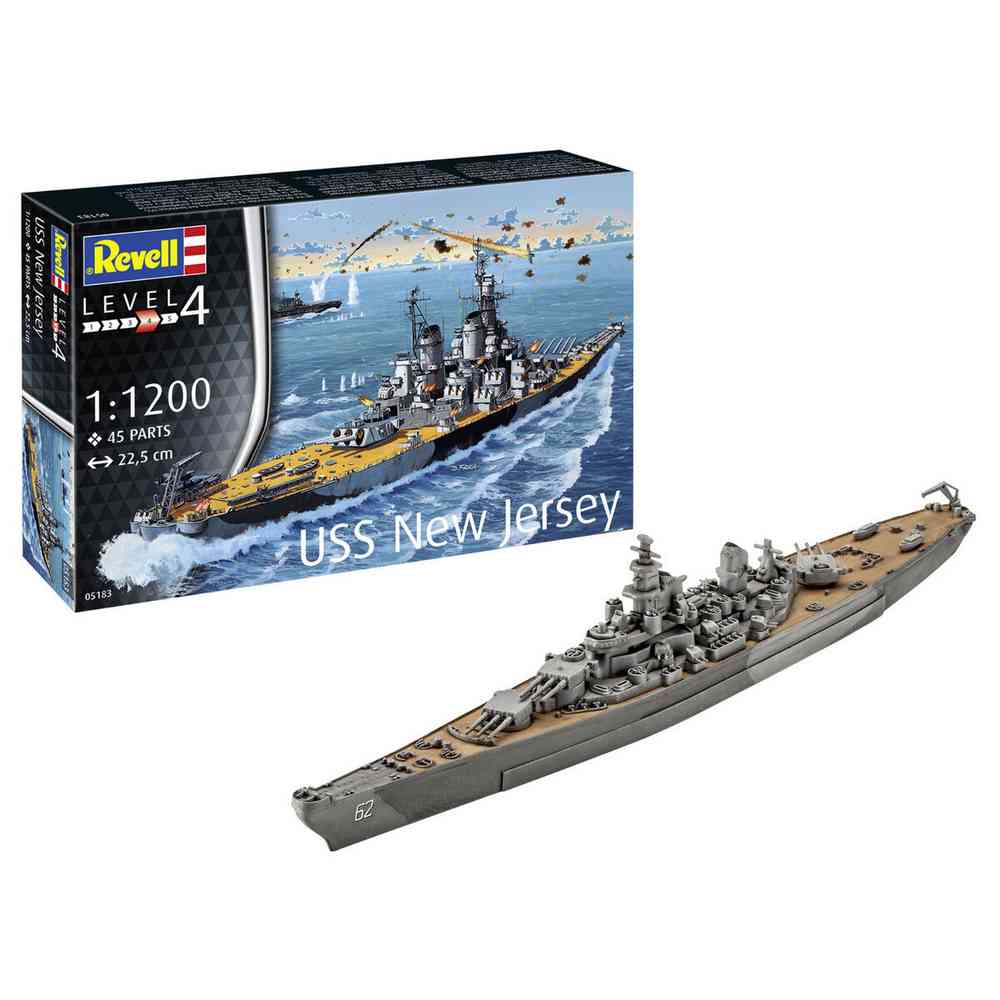 REVELL MAKETA BATTLESHIP USS NEW JERSEY 