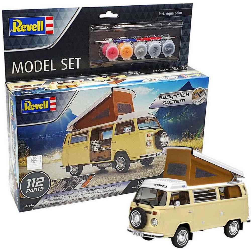 REVELL MODEL SET VW T2 CAMPER EASY-CLICK-SYSTEM 